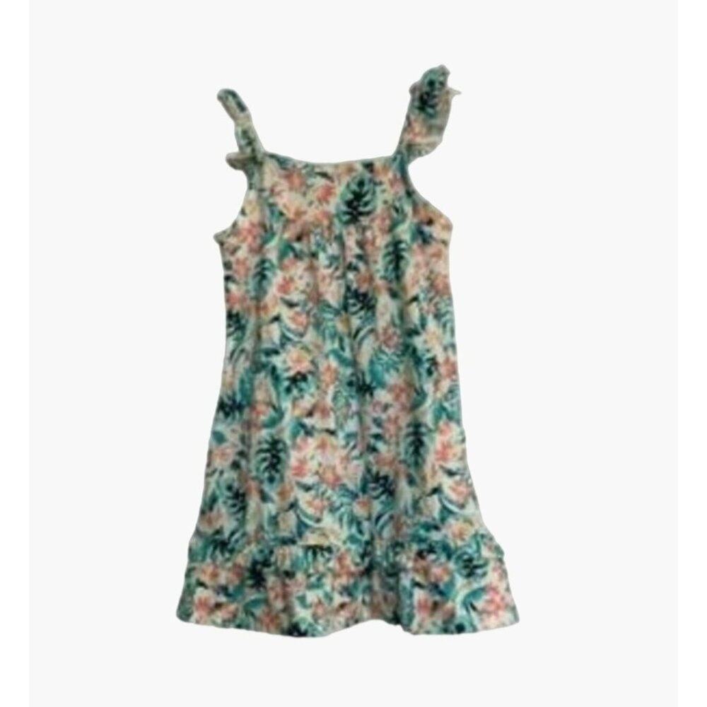 Tommy Bahama Tropical Floral Sleeveless Dress 2T Set of 2 Twins Multiples